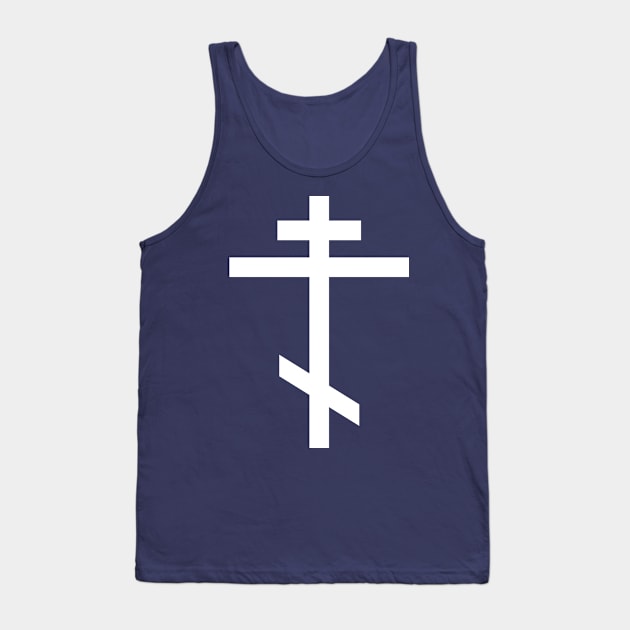 Orthodox cross (white) Tank Top by PabloDeChenez